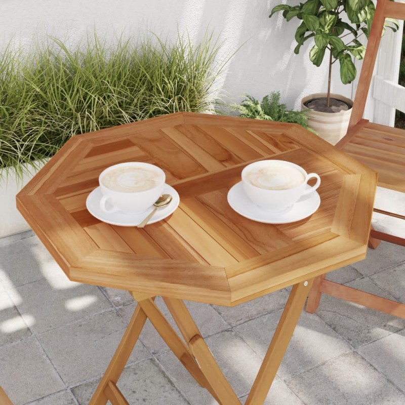 vidaXL Tischplatte 60x60x2,5 cm Achteckig Massivholz Teak vidaXL Tischplatte 60x60x2,5 cm Achteckig Massivholz Teak