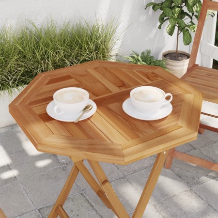 vidaXL Tischplatte 60x60x2,5 cm Achteckig Massivholz Teak