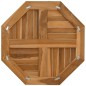 vidaXL Tischplatte 60x60x2,5 cm Achteckig Massivholz Teak vidaXL Tischplatte 60x60x2,5 cm Achteckig Massivholz Teak