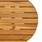 vidaXL Garten-Beistelltisch Trommelform Schwarz Poly Rattan Massivholz vidaXL Garten-Beistelltisch Trommelform Schwarz Poly Rattan Massivholz