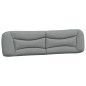 vidaXL Bett mit Matratze Hellgrau 200x200 cm Stoff vidaXL Bett mit Matratze Hellgrau 200x200 cm Stoff