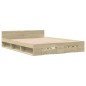 vidaXL Bettgestell mit Schubladen Sonoma-Eiche 160x200cm Holzwerkstoff vidaXL Bettgestell mit Schubladen Sonoma-Eiche 160x200cm Holzwerkstoff