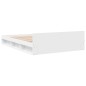 vidaXL Bettgestell mit Schubladen Weiß 140x190 cm Holzwerkstoff vidaXL Bettgestell mit Schubladen Weiß 140x190 cm Holzwerkstoff