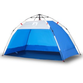 vidaXL Strandzelt 2 Personen Azurblau Quick Release Wasserdicht