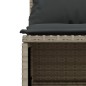 vidaXL 4-tlg. Garten-Sofagarnitur mit Kissen Hellgrau Poly Rattan vidaXL 4-tlg. Garten-Sofagarnitur mit Kissen Hellgrau Poly Rattan