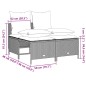 vidaXL 4-tlg. Garten-Sofagarnitur mit Kissen Hellgrau Poly Rattan vidaXL 4-tlg. Garten-Sofagarnitur mit Kissen Hellgrau Poly Rattan