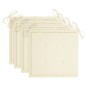 vidaXL Klappbare Gartenstühle 4 Stk. mit Kissen Massivholz Akazie vidaXL Klappbare Gartenstühle 4 Stk. mit Kissen Massivholz Akazie