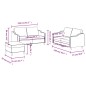vidaXL 3-tlg. Sofagarnitur mit Kissen Dunkelgrau Stoff vidaXL 3-tlg. Sofagarnitur mit Kissen Dunkelgrau Stoff