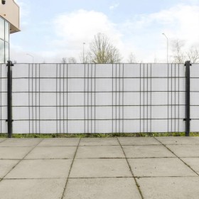 vidaXL Balkon-Sichtschutze 10 Stk. Weiß 255x19 cm Poly Rattan
