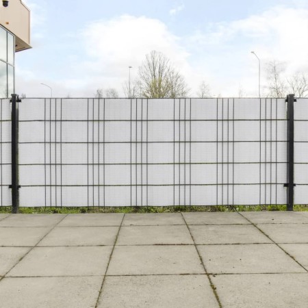 vidaXL Balkon-Sichtschutze 10 Stk. Weiß 255x19 cm Poly Rattan