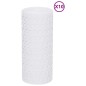 vidaXL Balkon-Sichtschutze 10 Stk. Weiß 255x19 cm Poly Rattan vidaXL Balkon-Sichtschutze 10 Stk. Weiß 255x19 cm Poly Rattan