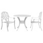 vidaXL 3-tlg. Bistro-Set Weiß Aluminiumguss vidaXL 3-tlg. Bistro-Set Weiß Aluminiumguss