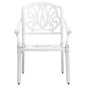 vidaXL 3-tlg. Bistro-Set Weiß Aluminiumguss vidaXL 3-tlg. Bistro-Set Weiß Aluminiumguss