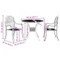 vidaXL 3-tlg. Bistro-Set Weiß Aluminiumguss vidaXL 3-tlg. Bistro-Set Weiß Aluminiumguss