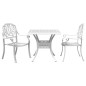 vidaXL 3-tlg. Bistro-Set Weiß Aluminiumguss vidaXL 3-tlg. Bistro-Set Weiß Aluminiumguss