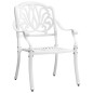 vidaXL 3-tlg. Bistro-Set Weiß Aluminiumguss vidaXL 3-tlg. Bistro-Set Weiß Aluminiumguss