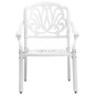 vidaXL 3-tlg. Bistro-Set Weiß Aluminiumguss vidaXL 3-tlg. Bistro-Set Weiß Aluminiumguss