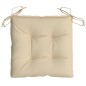 vidaXL Stuhlkissen 6 Stk. Beige 40x40x7 cm Oxford-Gewebe vidaXL Stuhlkissen 6 Stk. Beige 40x40x7 cm Oxford-Gewebe