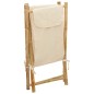 vidaXL Wäschekorb Cremeweiß 41,5x36x63,5 cm Bambus vidaXL Wäschekorb Cremeweiß 41,5x36x63,5 cm Bambus