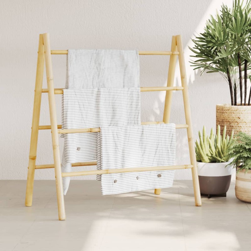 vidaXL Doppel-Handtuchleiter mit 4 Sprossen 90x50x100 cm Bambus vidaXL Doppel-Handtuchleiter mit 4 Sprossen 90x50x100 cm Bambus