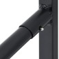 vidaXL Sattelhalter mit Trensenhaken Zweiarmig Tragbar Schwarz Eisen vidaXL Sattelhalter mit Trensenhaken Zweiarmig Tragbar Schwarz Eisen