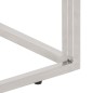 vidaXL Konsolentisch Silbern Edelstahl und Massive Holzschwellen vidaXL Konsolentisch Silbern Edelstahl und Massive Holzschwellen