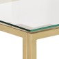 vidaXL Konsolentisch Golden Edelstahl und Hartglas vidaXL Konsolentisch Golden Edelstahl und Hartglas