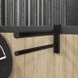 vidaXL Sattelhalter Zweiarmig Tragbar Schwarz Eisen vidaXL Sattelhalter Zweiarmig Tragbar Schwarz Eisen