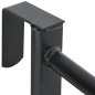 vidaXL Sattelhalter Zweiarmig Tragbar Schwarz Eisen vidaXL Sattelhalter Zweiarmig Tragbar Schwarz Eisen
