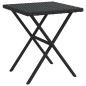vidaXL Sonnenliegen 2 Stk. mit Tisch Schwarz Poly Rattan vidaXL Sonnenliegen 2 Stk. mit Tisch Schwarz Poly Rattan