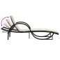 vidaXL Sonnenliegen 2 Stk. mit Tisch Schwarz Poly Rattan vidaXL Sonnenliegen 2 Stk. mit Tisch Schwarz Poly Rattan