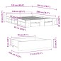 vidaXL Bettgestell mit Schubladen Grau Sonoma 120x200 cm Holzwerkstoff vidaXL Bettgestell mit Schubladen Grau Sonoma 120x200 cm Holzwerkstoff