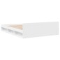 vidaXL Bettgestell mit Schubladen Weiß 120x200 cm Holzwerkstoff vidaXL Bettgestell mit Schubladen Weiß 120x200 cm Holzwerkstoff