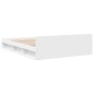 vidaXL Bettgestell mit Schubladen Weiß 120x190 cm Holzwerkstoff vidaXL Bettgestell mit Schubladen Weiß 120x190 cm Holzwerkstoff