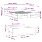 vidaXL Bettgestell mit Schubladen Weiß 120x190 cm Holzwerkstoff vidaXL Bettgestell mit Schubladen Weiß 120x190 cm Holzwerkstoff
