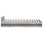 vidaXL Bettgestell mit Schublade Betongrau 75x190 cm Holzwerkstoff vidaXL Bettgestell mit Schublade Betongrau 75x190 cm Holzwerkstoff