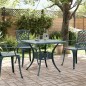 vidaXL Gartentisch Grün 80x80x75 cm Aluminiumguss vidaXL Gartentisch Grün 80x80x75 cm Aluminiumguss