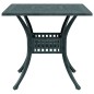 vidaXL Gartentisch Grün 80x80x75 cm Aluminiumguss vidaXL Gartentisch Grün 80x80x75 cm Aluminiumguss