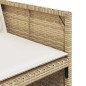 vidaXL 5-tlg. Garten-Essgruppe mit Kissen Beige Poly Rattan vidaXL 5-tlg. Garten-Essgruppe mit Kissen Beige Poly Rattan