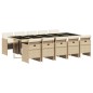 vidaXL 11-tlg. Garten-Essgruppe mit Kissen Beige Poly Rattan vidaXL 11-tlg. Garten-Essgruppe mit Kissen Beige Poly Rattan