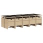 vidaXL 11-tlg. Garten-Essgruppe mit Kissen Beige Poly Rattan vidaXL 11-tlg. Garten-Essgruppe mit Kissen Beige Poly Rattan