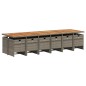vidaXL 13-tlg. Garten-Essgruppe mit Kissen Grau Poly Rattan vidaXL 13-tlg. Garten-Essgruppe mit Kissen Grau Poly Rattan