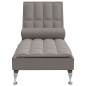 vidaXL Massage-Chaiselongue mit Nackenrolle Taupe Stoff vidaXL Massage-Chaiselongue mit Nackenrolle Taupe Stoff