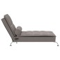 vidaXL Massage-Chaiselongue mit Nackenrolle Taupe Stoff vidaXL Massage-Chaiselongue mit Nackenrolle Taupe Stoff