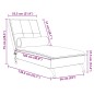 vidaXL Massage-Chaiselongue mit Nackenrolle Rosa Samt vidaXL Massage-Chaiselongue mit Nackenrolle Rosa Samt