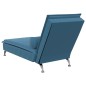 vidaXL Massage-Chaiselongue mit Nackenrolle Blau Samt vidaXL Massage-Chaiselongue mit Nackenrolle Blau Samt