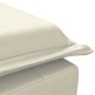vidaXL Massage-Chaiselongue mit Nackenrolle Creme Samt vidaXL Massage-Chaiselongue mit Nackenrolle Creme Samt
