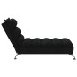 vidaXL Chaiselongue mit Kissen Schwarz Stoff vidaXL Chaiselongue mit Kissen Schwarz Stoff