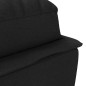 vidaXL Chaiselongue mit Kissen Schwarz Stoff vidaXL Chaiselongue mit Kissen Schwarz Stoff