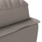 vidaXL Massage-Chaiselongue mit Kissen Taupe Stoff vidaXL Massage-Chaiselongue mit Kissen Taupe Stoff